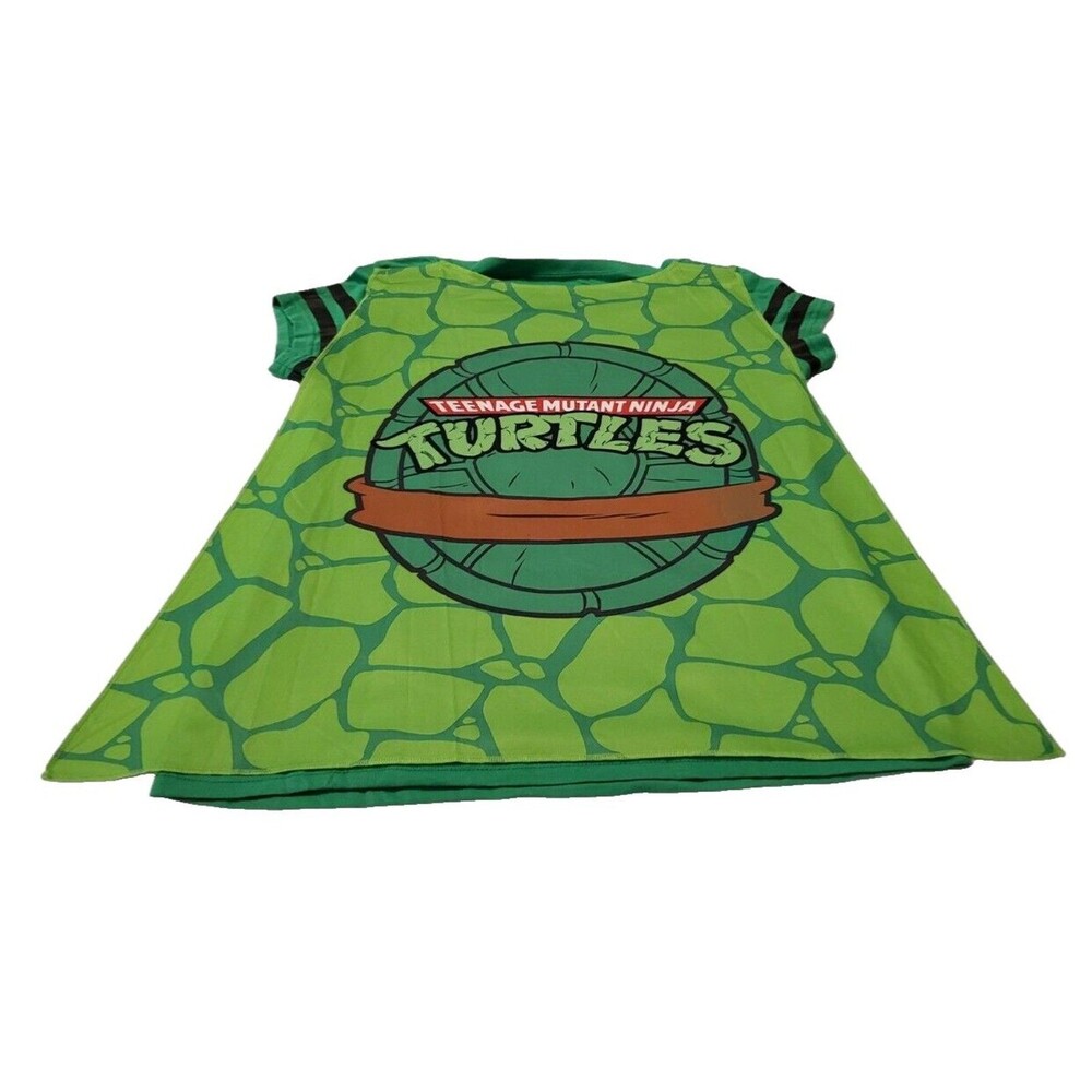 TMNT Michelangelo Costume T-Shirt Cape Youth XL Adult S Nickelodeon 2016 NWOT